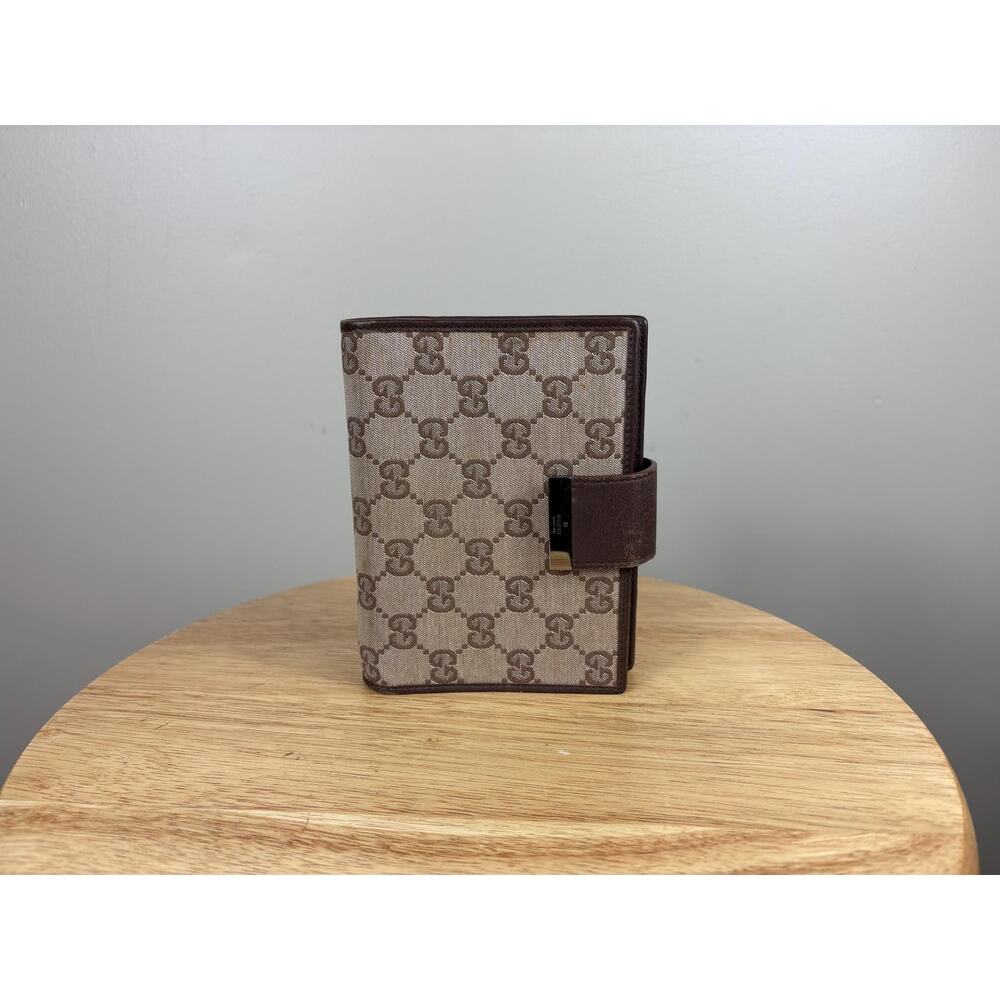 Authentic Gucci Compact Agenda GG Black